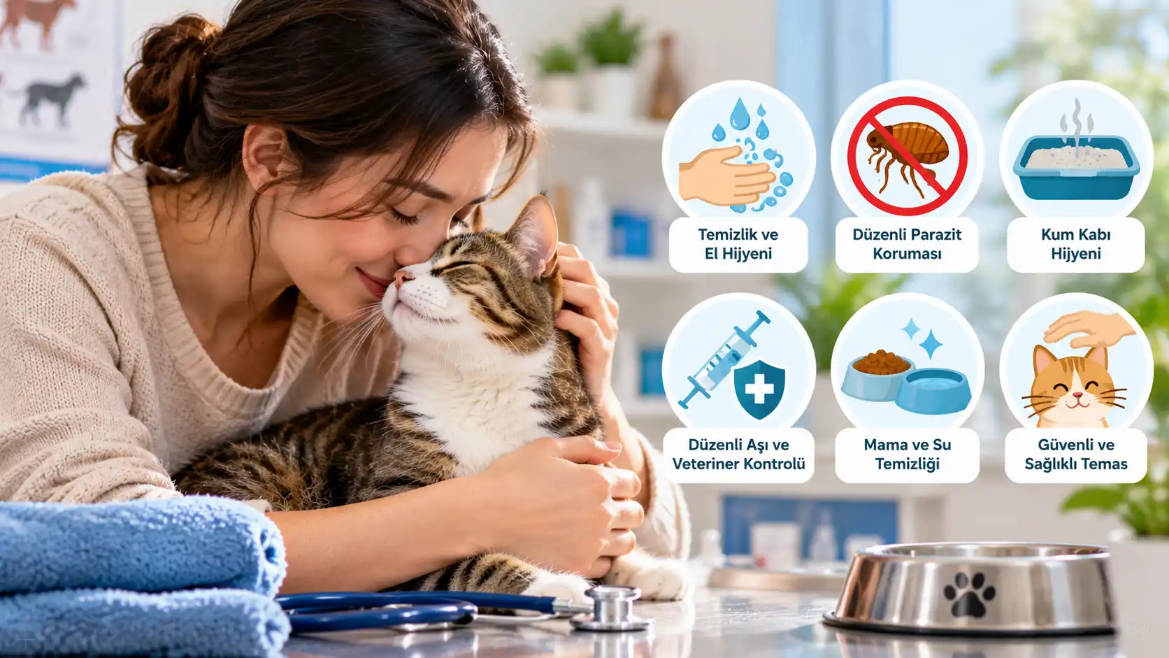 Kedi sevgisi ve sağlıklı yaşam: hamilelikte ve evde kedilerle güvenli temas